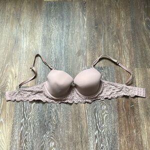 Aerie Purple and Pink Lace Trim Bra Intimates